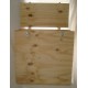 Caisse bois pour ventilateur d'infiltrométrie Blower Door et pour l'étalonnage des ventilateurs Retrotec.