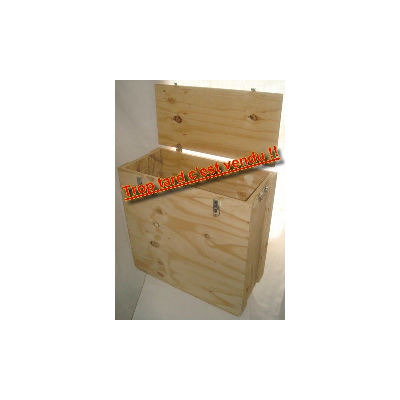 Caisse bois pour ventilateur d'infiltrométrie Blower Door. Idéale pour le transport de votre ventilateur lors de l'étalonnage. T